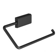Wall Mounted Towel Rectangular Ring with Black Matte Finish for Bathroom - Cosmic