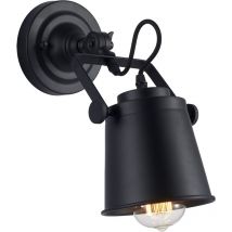 Detroit Kuppelwandleuchte Schwarz, E27 - Cosmo