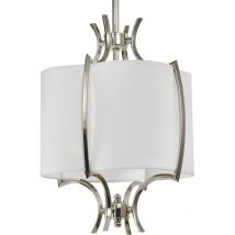 Cosmo Faro Zylindrische Hänge-Deckenleuchte, Nickel, E14