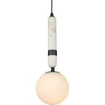 Cosmo La Spezia Globe Pendant Ceiling Light Black, E14