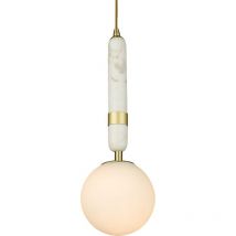 Cosmo La Spezia Globe Pendant Ceiling Light Brass, E14