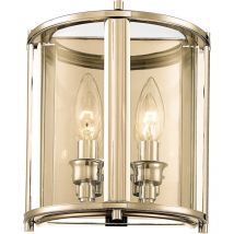 Cosmo - New York Aplique vela 2 luces dorado, E14