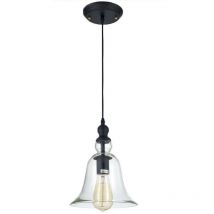 Paris Dome Pendant Ceiling Light Black, E27 - Cosmo