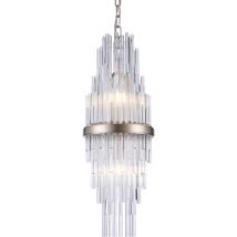 Cosmo - Reykjavik 2 Light Pendant Ceiling Light Champagne, E14