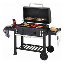 Cosmogrill - CosmoGrill xxl Charcoal Outdoor Smoker bbq Portable Garden Barbecue Grill With Cover