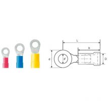 Cosse à oeillet Weidmüller lir 1,5M5 v 9200100000 Section max.: 1.50 mm² ø du trou: 5.3 mm partiellement isolé rouge 100 pc(s) Y05269