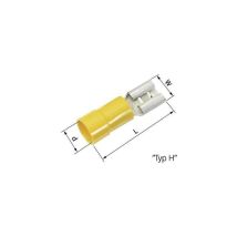 Lappkabel - Cosse Clip 6.3 Mm X 0.8 Mm 63101110 4 Mm² 6 Mm² Partiellement Isolé Jaune 50 Pc(s)