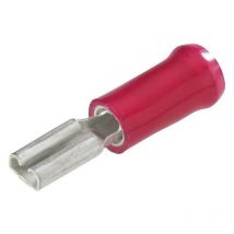 Cosse clip 6.3 mm x 0.8 mm Te Connectivity pidg-faston 9-160313-5 180 ° partiellement isolé bleu 1 pc(s) C76473