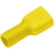 Cosse clip 6.3 mm x 0.8 mm Cimco 180274 180 ° entièrement isolé jaune 1 pc(s) D24464