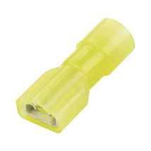 Cosse clip 6.3 mm x 0.8 mm Vogt Verbindungstechnik 3967S 180 ° entièrement isolé jaune 1 pc(s) D28093