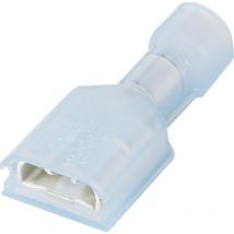 Cosse clip 6.3 mm x 0.8 mm Te Connectivity Ultra-Fast faston 3-520141-2 180 ° entièrement isolé bleu 1 pc(s) D05659