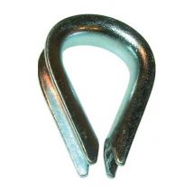 Cosse coeur petite ouverture - acier galvanisé 16mm