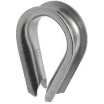 Cosse cœur - inox - Diamètre: 5 mm