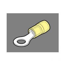 Cosse de câble à œillet 4 / 6 mm Preisolees Jaune Trou 3 Renforcé