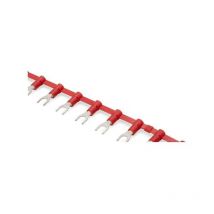Cosse de câble à œillet enchaîné rouge section de 0.5-1.5 mmq trou 3 externes 5,50 mm