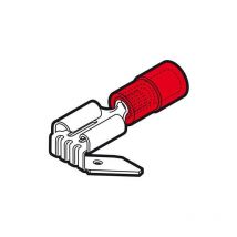 Cosse de câble 6,3x0,8 Mâle/Femelle Preisolees Rouge