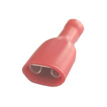 Cosse électrique femelle isolée Faston rouge 6.4 (Lot de 25 )