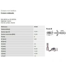 Cosse electrique nue à sertir à embout plat 10-16-25 mm² lot de 2-5-10 pièces Quantités: Lot de 2 Pièces - Cosse nue à Sertir: Cosse 25 mm²