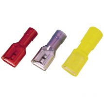 Cosse clip 6.3 mm x 0.8 mm Weidmüller LIF 6F638 RF 9200660000 entièrement isolé jaune 100 pc(s)