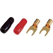 Ksi 10 Cosse à fourche 10 mm² ø du trou=5 mm partiellement isolé noir, rouge 10 pc(s) Y82028 - Sinuslive