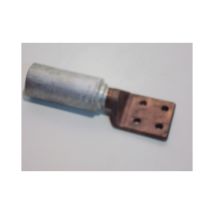 Cosses alu-cuivre plage percée 4 trous pour cable alu bt et hta xdx 630 c6au 630 (edf 67 33 102) tyco 708270-2