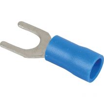 Boite de 50 cosses à fourche 1,5 à 2,5mm² - Bleu Øvis : 6mm