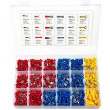 Ahlsen - Cosses Electriques 1200 Pcs Connecteurs, Cosse Electrique Assortiment Connecteurs Isoées sertissage