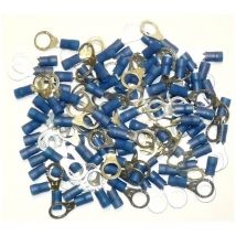 Cosses electriques a oeil de 8 bleues sachet de 100 cosses