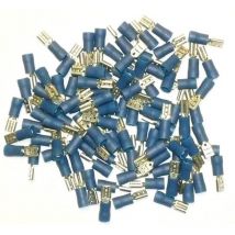 Cosses electriques femelles bleues 4.7 sachet de 100 cosses
