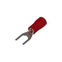 Cosses isolée à fourche, rouge, 1.5mm² Solera