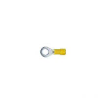 Cosse pré-isolée jaune à plage ronde section 4 à 6mm² bornage M5 (B650/5E)