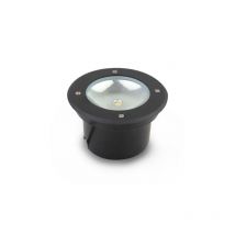 LED Spot integrato terra rotonda grigio antracite 3W 4500K