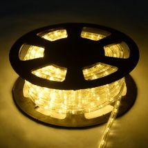 Costway - 30M led Lichterschlauch Lichtschlauch Lichterkette fuer Ausen und Innen mit 1080 LEDs Weihnachtsbeleuchtung Weihnachten Deko Warmweiss