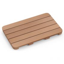 Costway - Caillebotis de Douche, Tapis de Bain en hips Anti-moisissures et Antidérapant, pour Douche, Baignoire, Bord de Piscine, Patio, Intérieur ou
