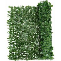 Costway - Clôture en Feuillage Artificielle 150 x 240CM avec Feuilles de Lierre en Polyester Protection uv, Haie Artificielle Brise Vue pour