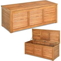 COSTWAY Coffre de Jardin en Bois d’Acacia certifié FSC 178L 120,5 x 44,5 x 44,5 cm Charge Max 150KG