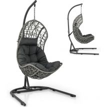 Costway - Fauteuil Oeuf Suspendu (avec Support)