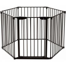 Kaminschutzgitter Metall Absperrgitter Schutzgitter Kindergitter Treppengitter Laufgitter Konfigurationsgitter Tuerschutzgitter Laufstall Faltbar 6
