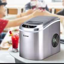 Costway - Machine à glace machine à glaçons Argent