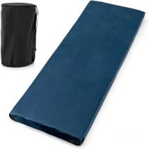 Costway - Matelas de Camping en Mousse à Mémoire de Forme, Matelas de Couchage Roulable Léger pour Voyages Randonnée Tissu Détachable et Imperméable,