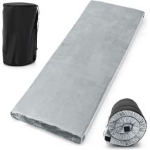 Costway - Matelas de Camping en Mousse à Mémoire de Forme, Matelas de Couchage Roulable Léger pour Voyages Randonnée Tissu Détachable et Imperméable,
