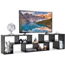 Costway - Meuble tv Moderne Combination Libre 3 Pièces, Étagère Multi-Fonctionnelle, pour Télévision Jusqu'à 49 Pouces, pour Salon Chambre et Bureau,