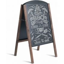 Panneau Publicitaire Panneau de Trottoir Porte-Affiche sur Pied pour Restaurants Tableau de Menu 45 x 41 x 80 cm - Costway