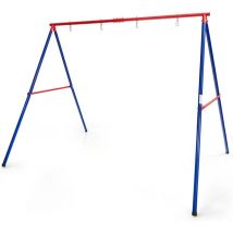 Portique de Balançoire en Métal avec Structure en a, Support de Balançoire en Acier avec Tapis Antidérapant, Charge 250kg pour Intérieur et