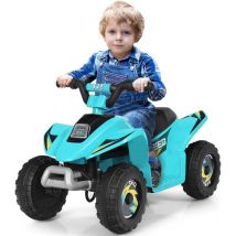 Quad avec Batterie 6V pour Enfant, Quad Électrique avec Marche Avant/Arrière, Fonctionnement Sécurisé et Vitesse Max de 4,5 km/h, Cadeau pour Garçons
