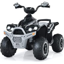 Costway - Quad Coche Eléctrico para Niños con Velocidad Regulable, 12V Vehículo de Juguete a Batería con Luces led, Música y Pedal, Camión Eléctrico