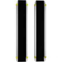 Costway - Rampe Fauteuil Roulant Rampe Télescopique Antidérapant en Aluminium Longueur Ajustable 121,5-212,5CM Charge Max 270KG Noir