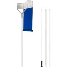 Costway - Râteau à Neige pour Toit avec 4 Tiges Longueur Max de 624 cm, Déneigement de Toit en Aluminium avec Poignée Antidérapante Tête de Coupe