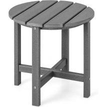 Tavolino da Giardino Rotondo per Esterno, Tavolo Adirondack in hdpe Resistente alle Intemperie, per Interno ed Esterno Patio, Portico, Giardino,