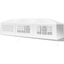 Tonnelle de Jardin Extérieur/Barnum 3x9m-27m2 Tente de Réception Imperméable avec 8 Parois Amovibles - Costway